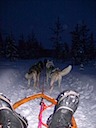 Tine fährt den Schlitten
